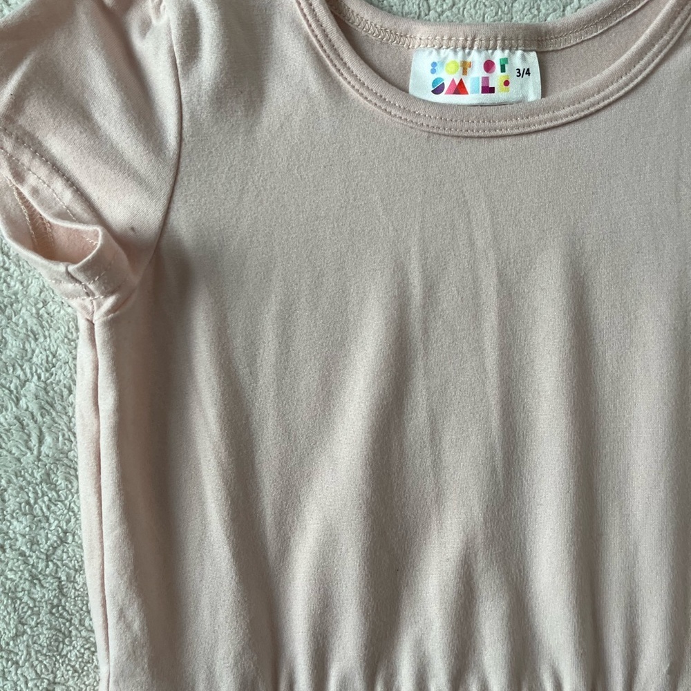 Dot Dot Smile Pale Pink Twirl Dress, girls size 3-4 - Picture 3 of 3